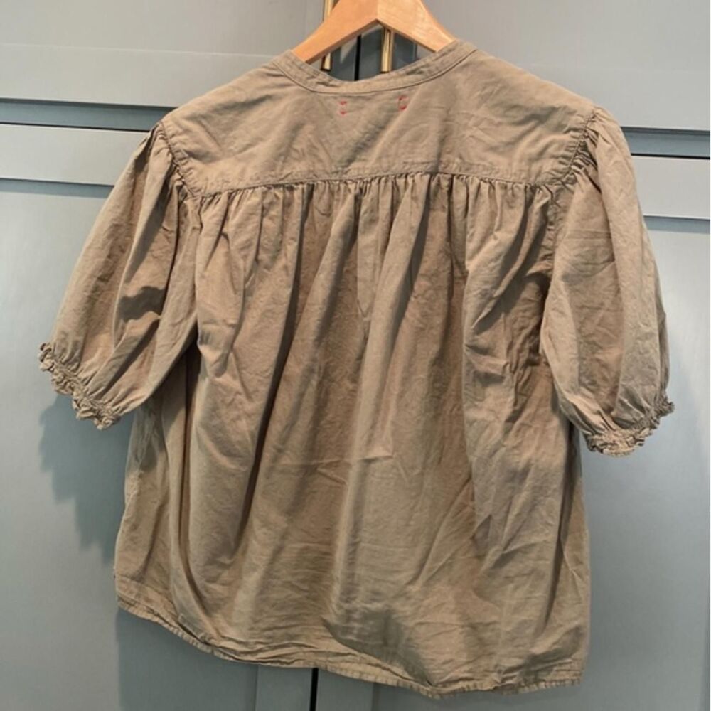 Xirena Women's Green and Khaki Blouse - Picture 5 of 6